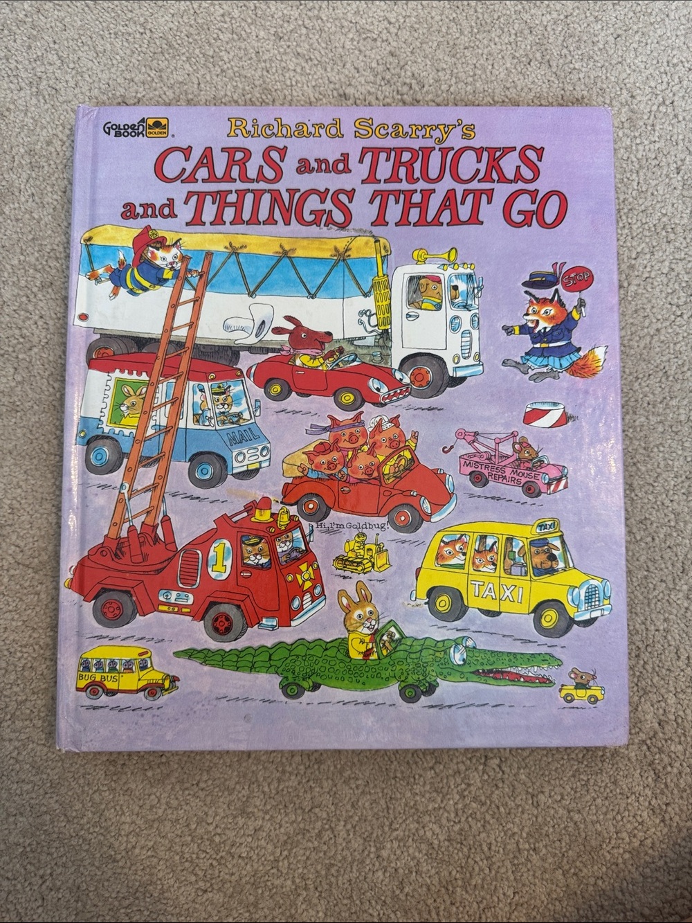 Richard Scarry Book- Cars and Trucks and Things That Go